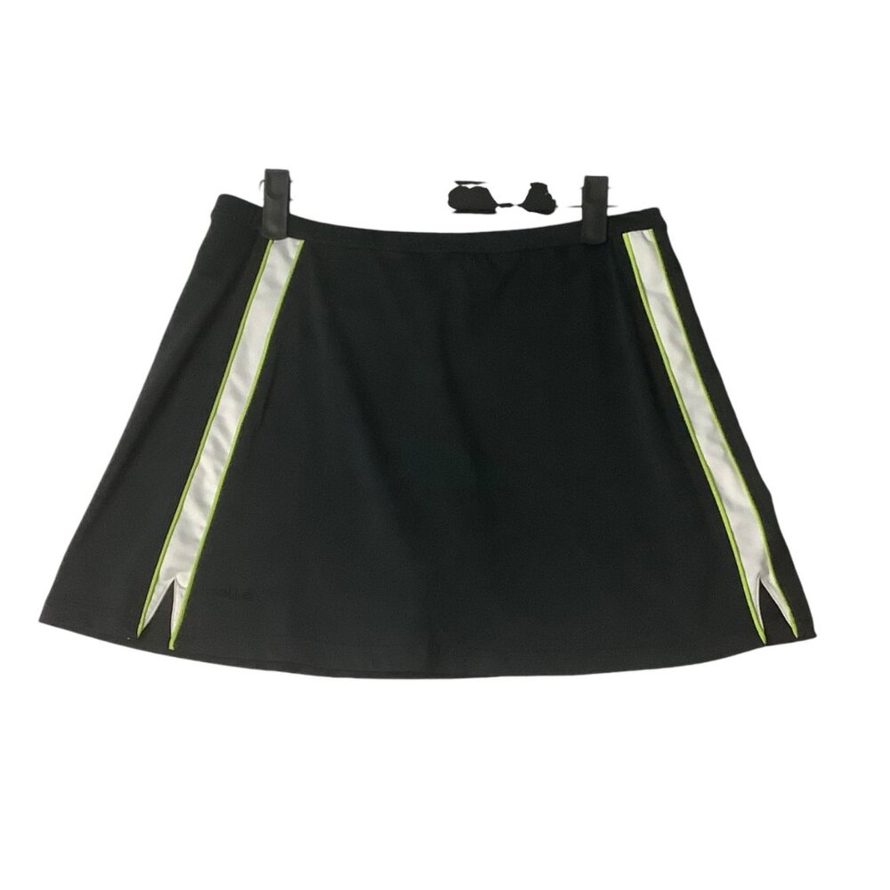 Bollé‎ Black Tennis Golf Skort Neon Accents Women Size Medium Pickleball